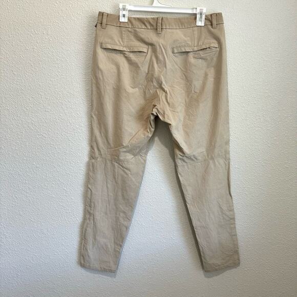 Lululemon Pants Mens 34 Tan Commission ABC Warpstreme Slim Fit Performance - Picture 11 of 11
